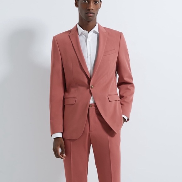 Zara Other - Men’s Zara Dusty Rose Pink Suit Jacket Blazer